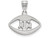 LogoArt Sterling Silver Texas Aandm University Pendant Necklace in Football SS012TAMT
