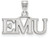 LogoArt Sterling Silver Eastern Michigan University Small Pendant Necklace SS014EMUT