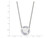 LogoArt Sterling Silver Delta Phi Epsilon Small Enameled Pendant Necklace with 18 Inch SS015DPH18T