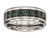 Chisel Stainless Steel Polished Black/green Carbon Fiber Inlay Ring SR502 - SR502Y85