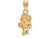 Logoart Sterling Silver Gp University Of North Carolina Small Pendant GP055UNCAE