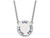 LogoArt Sterling Silver Phi Sigma Sigma Small Enameled Pendant Necklace with 18 Inch SS015PSS18T