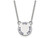 LogoArt Sterling Silver Phi Sigma Sigma Extra Small Enameled Pendant Necklace with 18 Inch SS014PSS18T