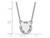 LogoArt Sterling Silver Phi Sigma Sigma Extra Small Enameled Pendant Necklace with 18 Inch SS014PSS18T