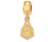 Logoart Sterling Silver Gp Purdue Small Dangle Bead GP062PUAE