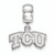 LogoArt Sterling Silver Texas Christian University Bead Charm Charm Xs Dangle Bead Charm SS014TCUT