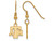 Logoart Sterling Silver Gp Texas Aandm University Extra Small Dangle Earrings GP058TAMAE