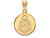 Logoart Sterling Silver Gp Purdue Medium Disc Pendant GP063PUAE