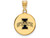Logoart Sterling Silver Gp Iowa State University Med Enamel Disc Pendant GP043IASAE