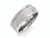 Chisel Stainless Steel Polished 9mm Textured Rounded Edge Ring SR395 - SR395Y9