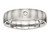 Chisel Stainless Steel Brushed Half Round CZ Ring SR506 - SR506Y105