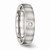 Chisel Stainless Steel Brushed Half Round CZ Ring SR506 - SR506Y105