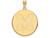 Logoart Sterling Silver Gp University Of Memphis Extra Large Disc Pendant GP042UMPAE