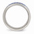 Chisel Stainless Steel Polished Blue/white Carbon Fiber Inlay Ring SR503 - SR503Y125
