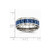 Chisel Stainless Steel Polished Blue/white Carbon Fiber Inlay Ring SR503 - SR503Y105