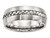 Chisel Stainless Steel Brushed and Polished Braided 8.00mm Wedding Band SR505 - SR505Y105