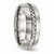 Chisel Stainless Steel Brushed and Polished Braided 8.00mm Wedding Band SR505 - SR505Y105