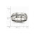 Chisel Stainless Steel Brushed and Polished Braided 8.00mm Wedding Band SR505 - SR505Y105