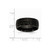Chisel Stainless Steel Black Ip-plated Hammered 8mm Wedding Band SR252 - SR252Y10