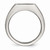 Chisel Stainless Steel Polished Signet Carbon Fiber Ring SR469 - SR469Y10