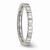 Chisel Stainless Steel Polished 3 Stone CZ 2.50mm Wedding Band SR515 - SR515Y6