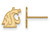 Logoart Sterling Silver Gp Washington State University Extra Small Post Earrings GP045WASAE