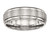 Chisel Stainless Steel Brushed and Polished Ridged Edge Ring SR491 - SR491Y115
