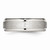 Chisel Stainless Steel Brushed and Polished Ridged Edge Ring SR491 - SR491Y115