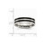 Chisel Stainless Steel 6mm Double Row Black Carbon Fiber Inlay Polished Wedding Band SR337 - SR337Y11