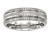 Chisel Stainless Steel Polished Grooved and Textured Ring SR499 - SR499Y12