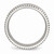 Chisel Stainless Steel Polished Grooved and Textured Ring SR499 - SR499Y12