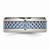 Chisel Stainless Steel Polished Blue Carbon Fiber Inlay Ring - SR501Y9