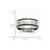 Chisel Stainless Steel Black Rubber 8mm Brushed Wedding Band SR27 - SR27Y115
