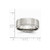 Chisel Stainless Steel Ridged Edge 8mm Brushed and Polished Wedding Band SR34 - SR34Y8