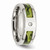 Chisel Stainless Steel Polished W/ CZ Printed Green Camo Under Rubber Wedding Band SR451 - SR451Y13
