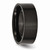 Chisel Stainless Steel 8mm Black Ip-plated Brushed Flat Wedding Band SR330 - SR330Y8