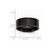 Chisel Stainless Steel 8mm Black Ip-plated Brushed Flat Wedding Band SR330 - SR330Y8