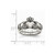 Chisel Stainless Steel Love Loyalty Friendship Claddagh Double Hinged Ring SR462 - SR462Y7