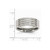 Chisel Stainless Steel Grooved 8mm Polished Wedding Band SR26 - SR26Y8