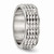 Chisel Stainless Steel Polished Studded Ring SR461 - SR461Y13
