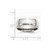Chisel Stainless Steel Ridged Edge 8mm Polished Wedding Band SR36 - SR36Y12