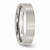 Chisel Stainless Steel Flat 5mm Brushed Wedding Band SR4 - SR4Y85