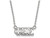 LogoArt Sterling Silver Phi Sigma Sigma Medium Pendant Necklace with 18 Inch SS007PSS18T