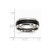 Chisel Stainless Steel and Black Carbon Fiber 8mm Polished Wedding Band SR25 - SR25Y9