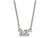 LogoArt Sterling Silver Delta Zeta Extra Small Pendant Necklace with 18 Inch SS006DZ18T