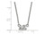 LogoArt Sterling Silver Delta Zeta Extra Small Pendant Necklace with 18 Inch SS006DZ18T