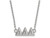 LogoArt Sterling Silver Delta Delta Delta Medium Pendant Necklace with 18 Inch SS007DDD18T