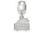 LogoArt Sterling Silver George Mason University Bead Charm Charm Xs Dangle Bead Charm SS007GMUT