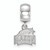 LogoArt Sterling Silver George Mason University Bead Charm Charm Xs Dangle Bead Charm SS007GMUT