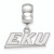 LogoArt Sterling Silver Eastern Kentucky University Bead Charm Charm Xs Dangle Bead Charm SS011EKUT